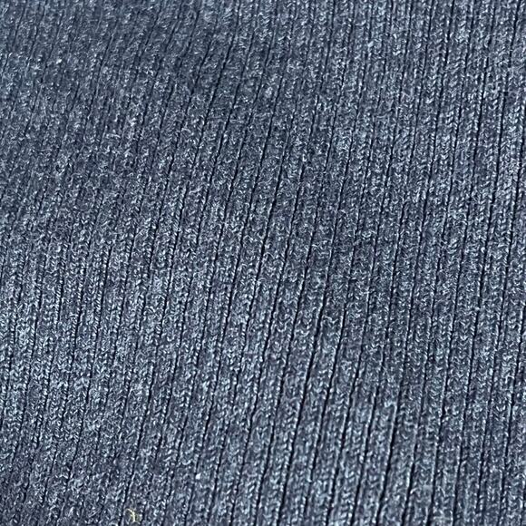 R Label Womens Ribberd Blue 3/4 Sleeve Sweater Size L/XL - Picture 5 of 9